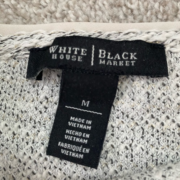 WHBM champagne sweater/top sz M - Picture 3 of 4